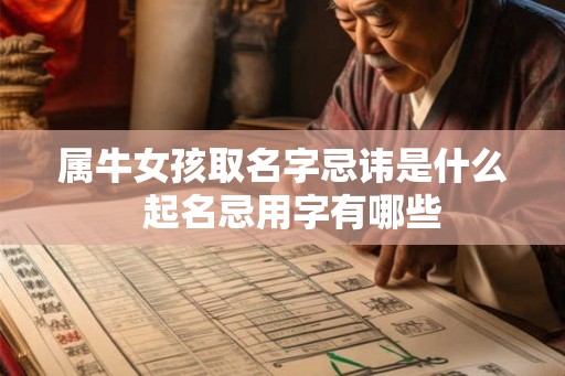 属牛女孩取名字忌讳是什么  起名忌用字有哪些