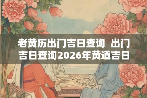 老黄历出门吉日查询  出门吉日查询2026年黄道吉日