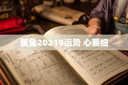 属兔20219运势 心要细
