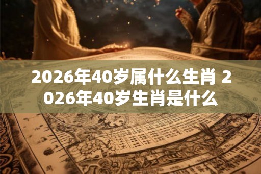 2026年40岁属什么生肖 2026年40岁生肖是什么