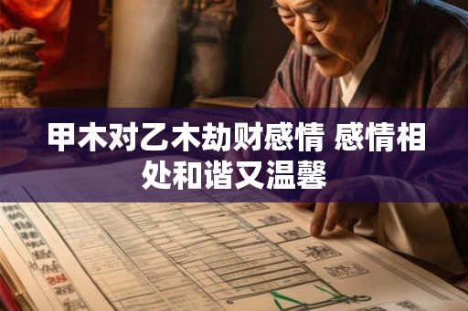 甲木对乙木劫财感情 感情相处和谐又温馨