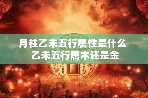 月柱乙未五行属性是什么  乙未五行属木还是金