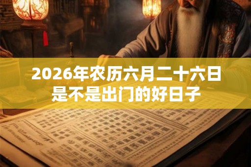 2026年农历六月二十六日是不是出门的好日子