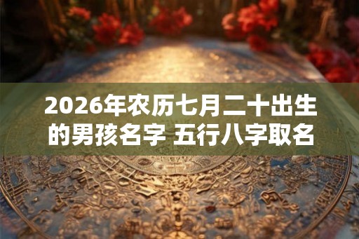 2026年农历七月二十出生的男孩名字 五行八字取名