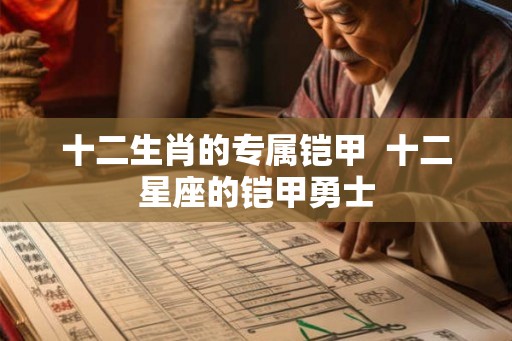 十二生肖的专属铠甲  十二星座的铠甲勇士