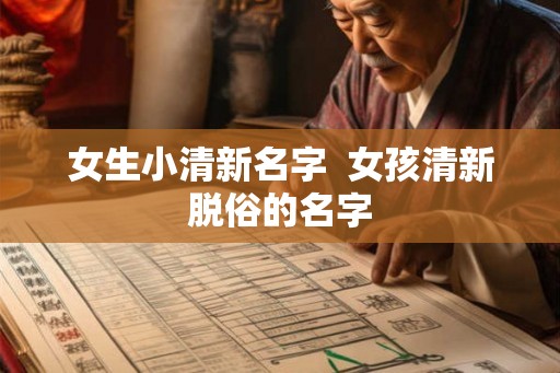 女生小清新名字  女孩清新脱俗的名字