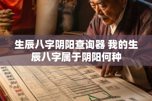 生辰八字阴阳查询器 我的生辰八字属于阴阳何种