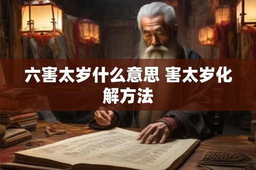 六害太岁什么意思 害太岁化解方法