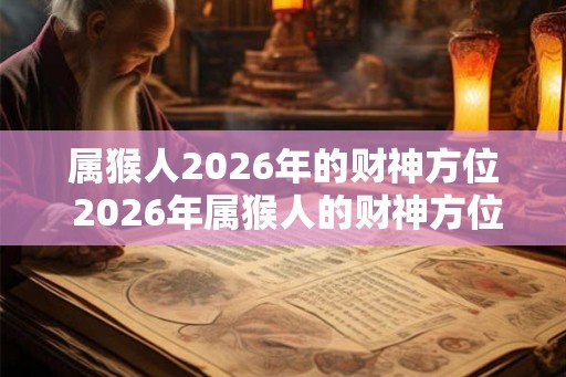 属猴人2026年的财神方位 2026年属猴人的财神方位在哪