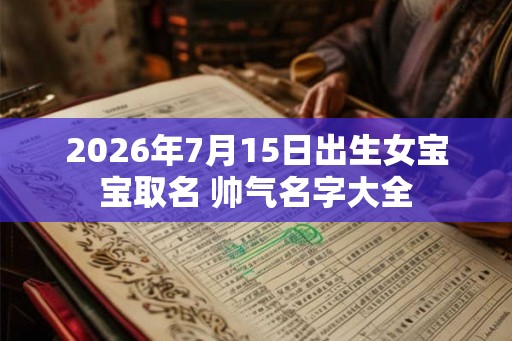 2026年7月15日出生女宝宝取名 帅气名字大全