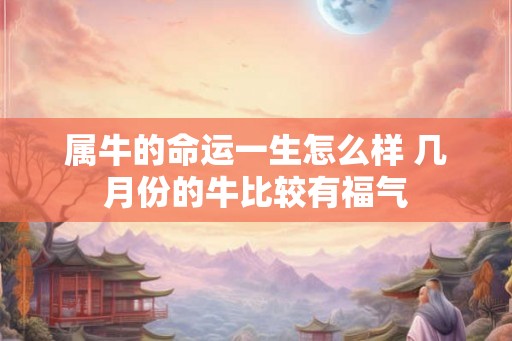 属牛的命运一生怎么样 几月份的牛比较有福气