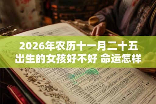 2026年农历十一月二十五出生的女孩好不好 命运怎样