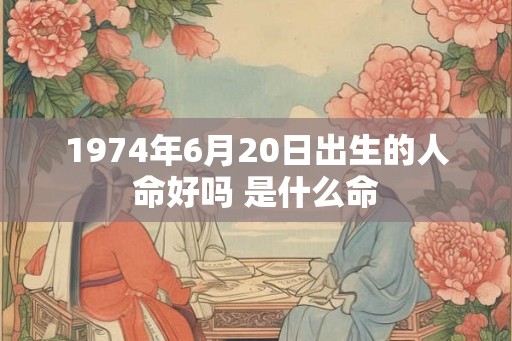 1974年6月20日出生的人命好吗 是什么命