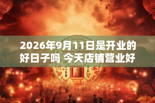 2026年9月11日是开业的好日子吗 今天店铺营业好吗