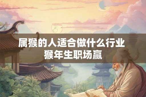 属猴的人适合做什么行业 猴年生职场赢