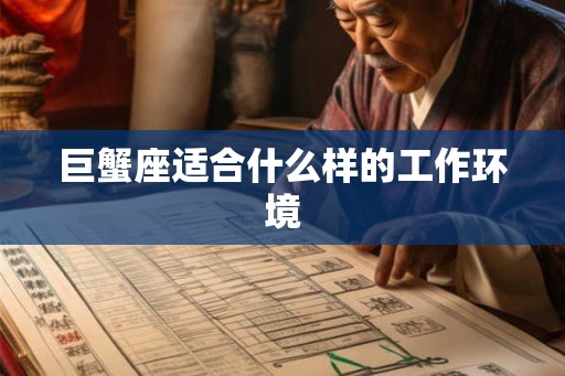 巨蟹座适合什么样的工作环境 巨蟹座适合什么样的工作环境