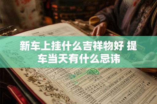 新车上挂什么吉祥物好 提车当天有什么忌讳 新车上挂什么吉祥物好 提车当天有什么忌讳