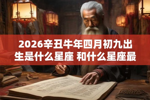 2026辛丑牛年四月初九出生是什么星座 和什么星座最配