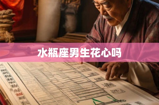 水瓶座男生花心吗