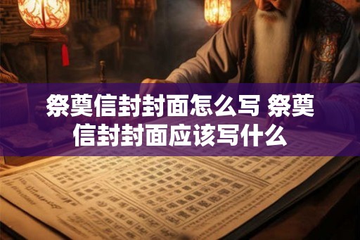祭奠信封封面怎么写 祭奠信封封面应该写什么