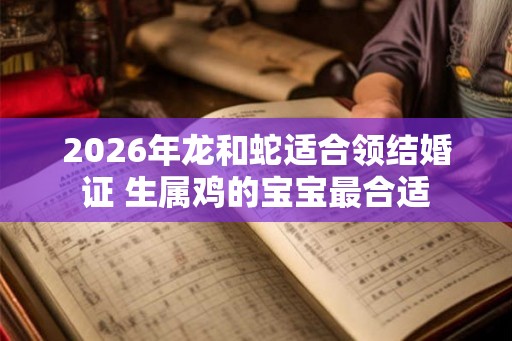 2026年龙和蛇适合领结婚证 生属鸡的宝宝最合适