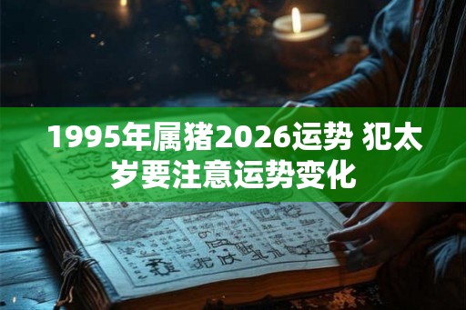 1995年属猪2026运势 犯太岁要注意运势变化