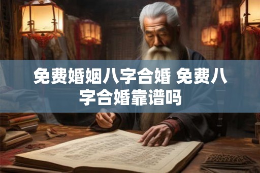 免费婚姻八字合婚 免费八字合婚靠谱吗 免费婚姻八字合婚 免费八字合婚靠谱吗