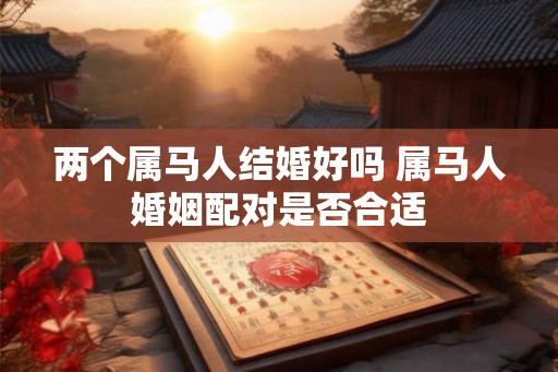 两个属马人结婚好吗 属马人婚姻配对是否合适