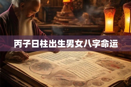 丙子日柱出生男女八字命运