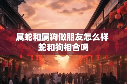 属蛇和属狗做朋友怎么样 蛇和狗相合吗