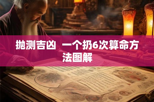 抛测吉凶  一个扔6次算命方法图解