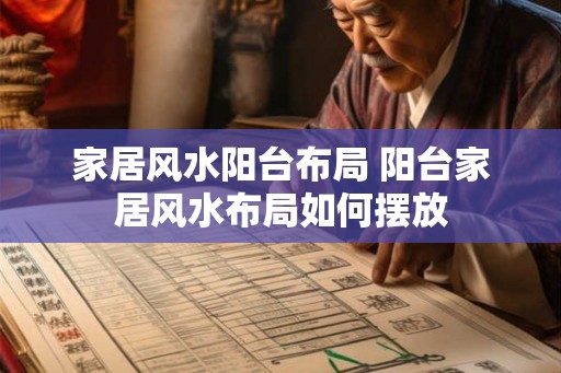 家居风水阳台布局 阳台家居风水布局如何摆放