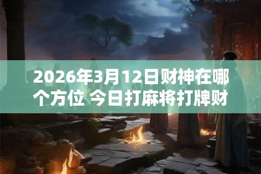 2026年3月12日财神在哪个方位 今日打麻将打牌财运方位