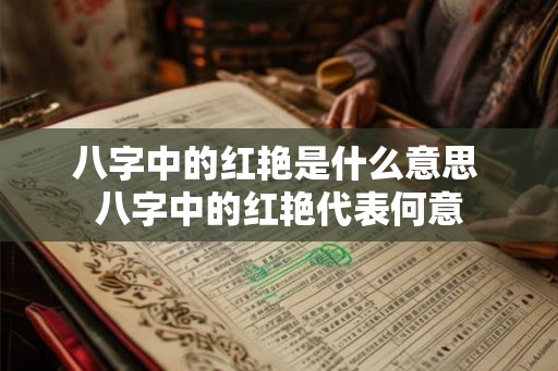 八字中的红艳是什么意思 八字中的红艳代表何意