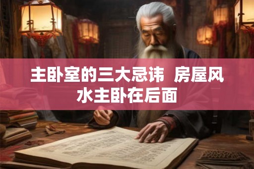 主卧室的三大忌讳  房屋风水主卧在后面