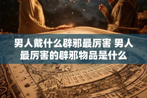 男人戴什么辟邪最厉害 男人最厉害的辟邪物品是什么