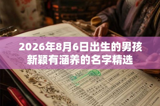 2026年8月6日出生的男孩新颖有涵养的名字精选