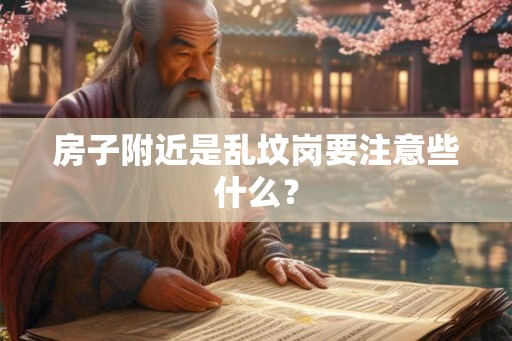 房子附近是乱坟岗要注意些什么？