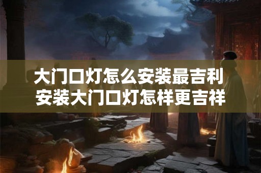 大门口灯怎么安装最吉利 安装大门口灯怎样更吉祥