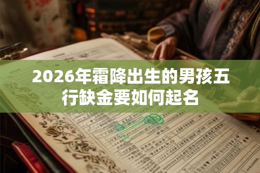 2026年霜降出生的男孩五行缺金要如何起名