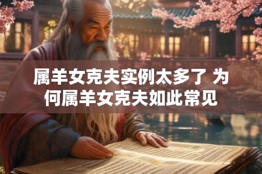 属羊女克夫实例太多了 为何属羊女克夫如此常见