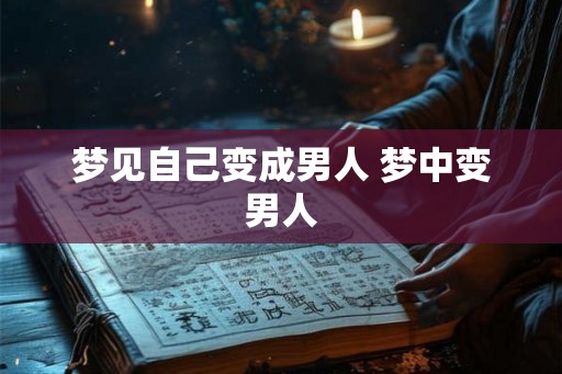 梦见自己变成男人 梦中变男人