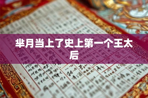 芈月当上了史上第一个王太后