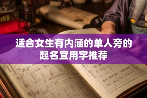 适合女生有内涵的单人旁的起名宜用字推荐