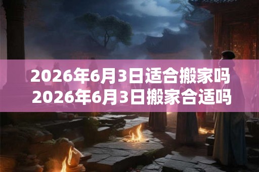 2026年6月3日适合搬家吗 2026年6月3日搬家合适吗