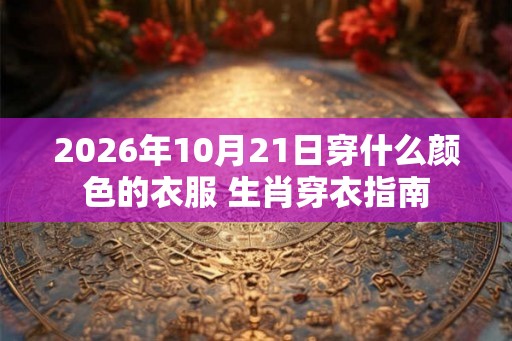 2026年10月21日穿什么颜色的衣服 生肖穿衣指南