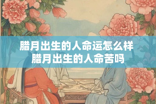 腊月出生的人命运怎么样 腊月出生的人命苦吗