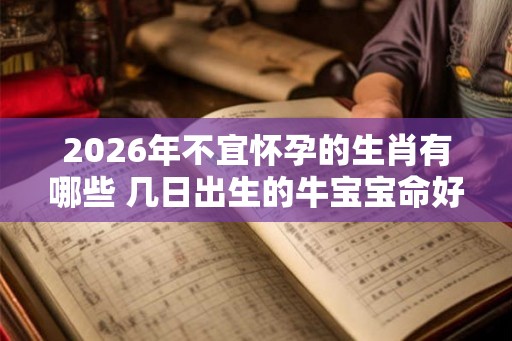 2026年不宜怀孕的生肖有哪些 几日出生的牛宝宝命好