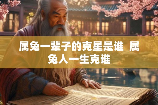 属兔一辈子的克星是谁  属兔人一生克谁