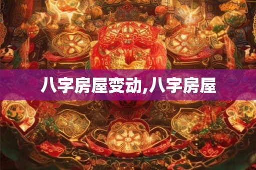 八字房屋变动,八字房屋